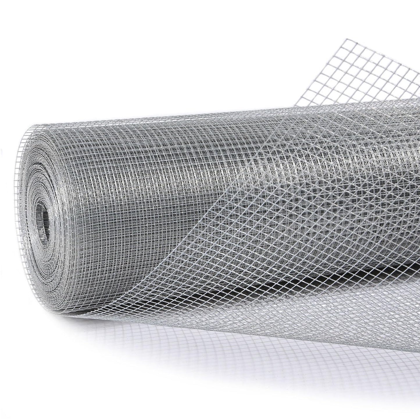 4 ft x 100 ft Galvanized Gopher Wire- Heavy Duty Garden Mesh, 23 Gauge Gopher-Chicken Mesh, Underground Rodent Barrier, Galvanized Chicken Wire Mesh- Pest Control Mesh,